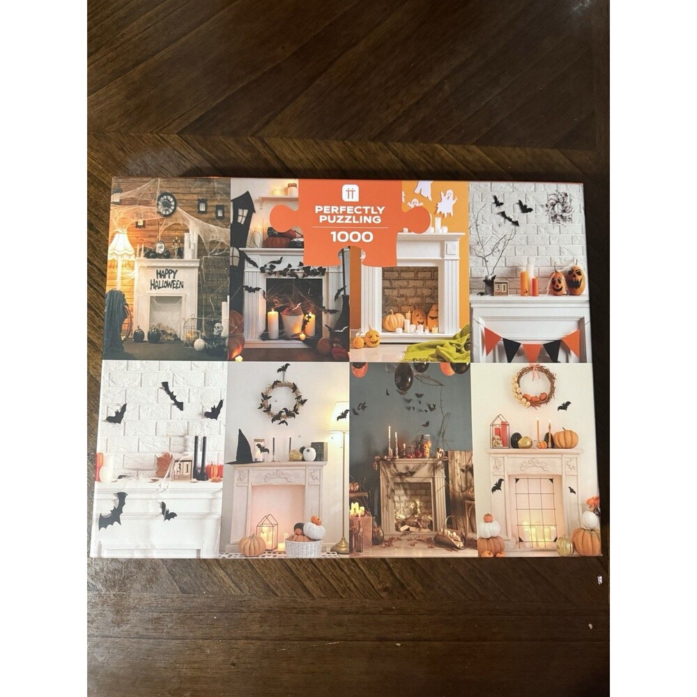 Talking Tables Halloween 1000 Piece Jigsaw Puzzle w/ Poster